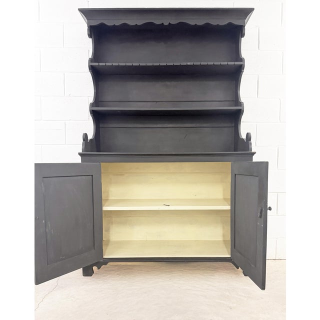 Antique Hutch 19th Century Country Farmhouse Primitive Dresser For Sale - Image 11 of 16