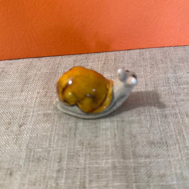 Late 20th Century Vintage Ceramic Snail Figurine For Sale - Image 5 of 8