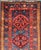 Textile Antique Kurdish Gallery Rug With Indigo Field and Bold Tribal Medallions For Sale - Image 7 of 12