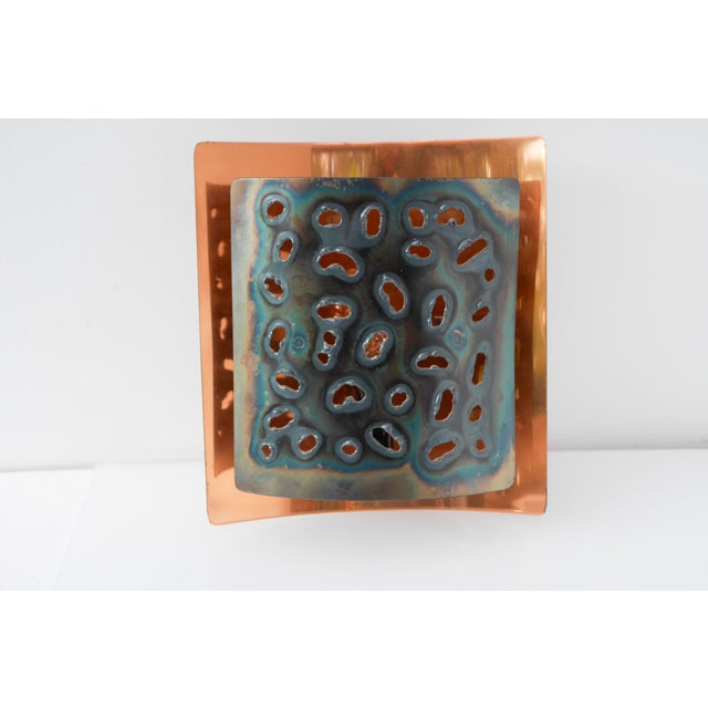 Vintage Brutalist Copper Wall Sconce from Boréns, 1960s For Sale - Image 15 of 15