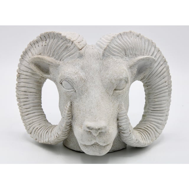 Vintage Rams Head Sculpture Chairish