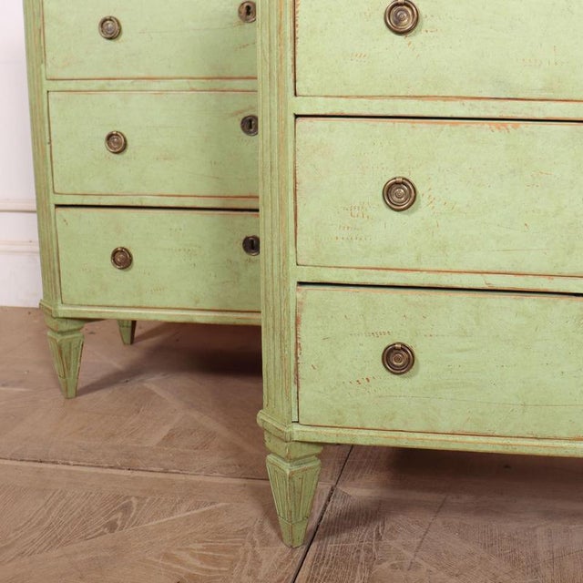 Vintage Swedish Commodes in Pine, Set of 2 For Sale - Image 5 of 13