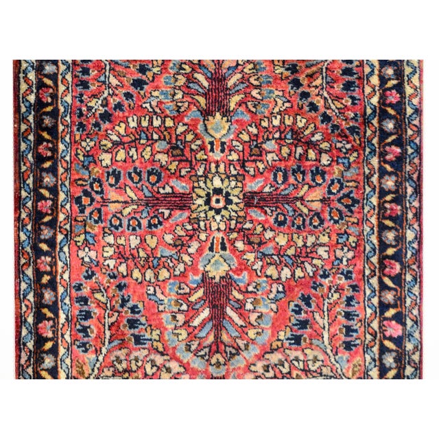 Persian Early 20th Century Vintage Sarouk Rug For Sale - Image 3 of 10