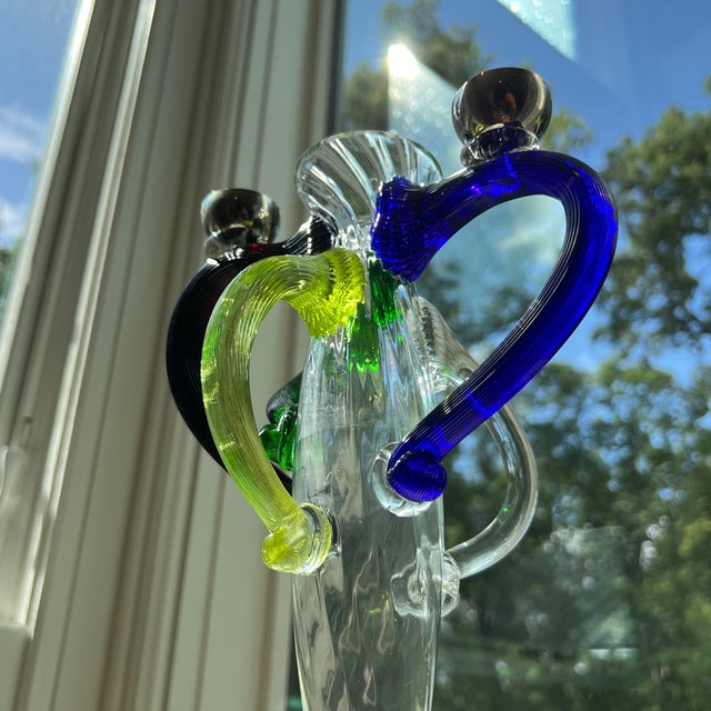 Blown Glass Vase and Candelabra by Bořek Šípek For Sale - Image 9 of 10