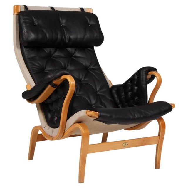 Pernilla Lounge Chair attributed to Bruno Mathsson for Dux, 1980s For Sale - Image 9 of 9