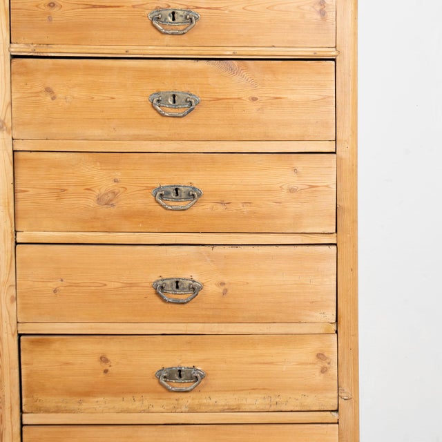 Mid 19th Century Danish Pine Highboy Chest of Seven Drawers For Sale - Image 11 of 17