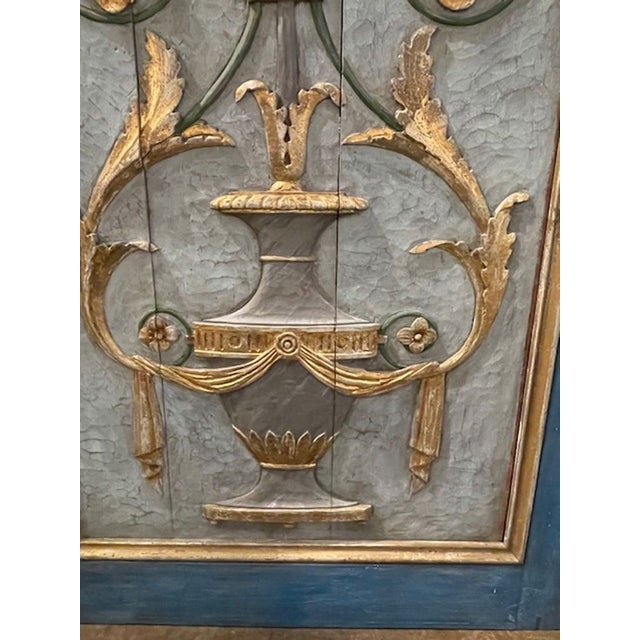19th Century Pair of 19th Century Italian Carved and Painted Panels For Sale - Image 5 of 6