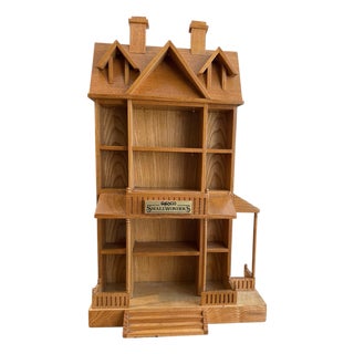 Small Wonders 1989 Christmas Miniature Ornaments Victorian House Display For Sale