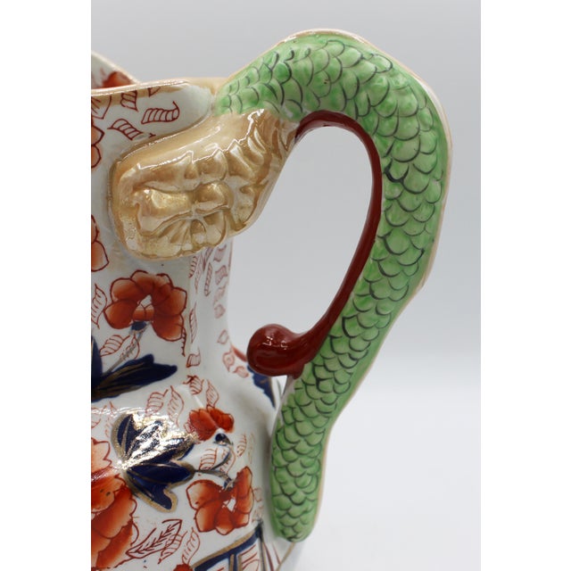 English Early 20th Century Mason's Ironstone Hydra Handle Pitcher For Sale In Raleigh - Image 6 of 6