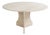 Vintage Round Travertine Dining Table, 1970s For Sale