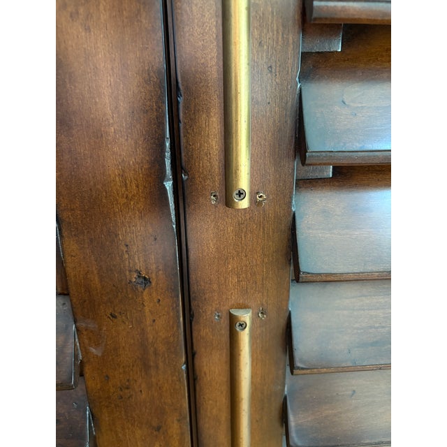 Ralph Lauren Louvered Media Cabinet Armoire For Sale - Image 10 of 17