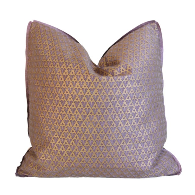 Early 21st Century Italian Mariano Fortuny Murillo Feather/Down Pillow 22" Square For Sale - Image 5 of 5