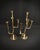 Candleholders in Gilded Brass by Karl Hagenauer for Wiener Werkstätte, 1930 For Sale - Image 14 of 18