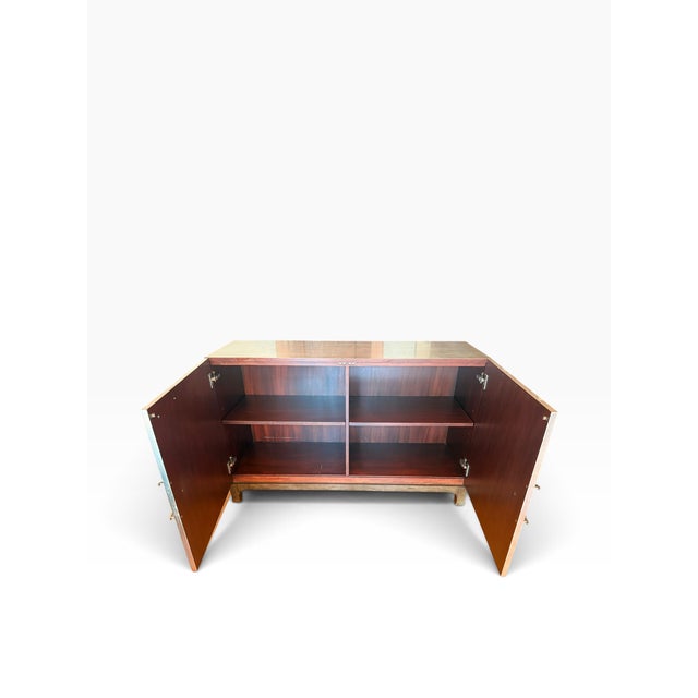 Theodore Alexander Silver Leaf Two-Door Credenza Sideboard For Sale - Image 10 of 15