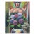 Vintage Expressionist Still Life With Flowers, Dog, and Figure by Jack Gerber For Sale