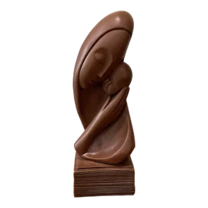 Vintage Mother & Child Ceramic Sculpture Bust