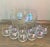 Mid-Century Modern Vintage-Mid Century Draping Iridescent Glass 14 Piece Punch Bowl Set-Includes Glass Ladle Not Pictured For Sale - Image 3 of 9