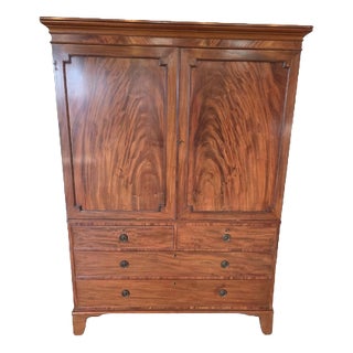 Antique George Mahogany Wardrobe, 1790s For Sale