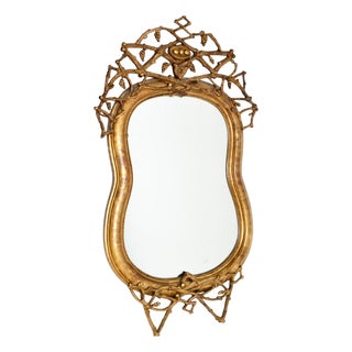Antique Italian Giltwood Mirror, 1860s For Sale
