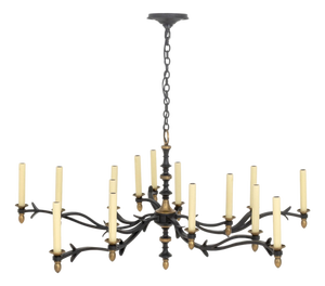 Thomas O'Brien Baroque Style Iron Chandelier