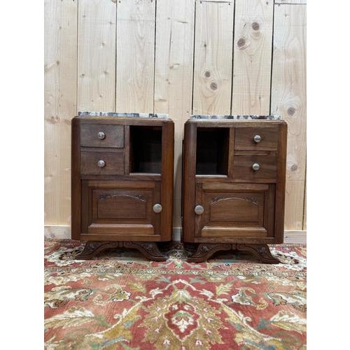 Art Deco Bedside Tables, Set of 2 For Sale - Image 9 of 9