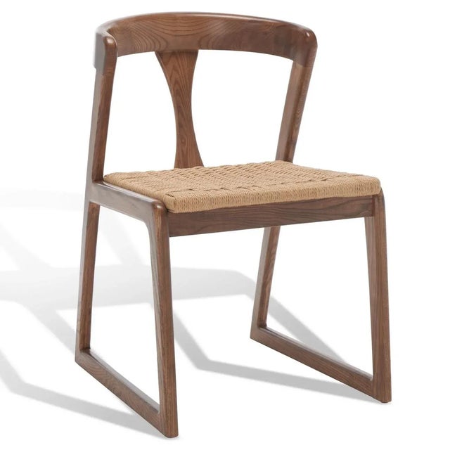 Jamal Woven Dining Chair - Walnut/Natural, Set of 2 For Sale In Philadelphia - Image 6 of 11