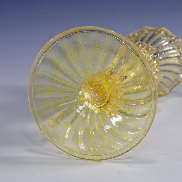 Glass Candleholder with Dolphin from Archimede Seguso. 1960s For Sale - Image 6 of 8