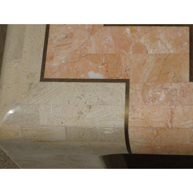 Wood Stone Marquetry Living Room Table, 1950s For Sale - Image 7 of 18