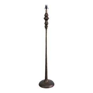 Vintage Forged Iron Floor Lamp For Sale
