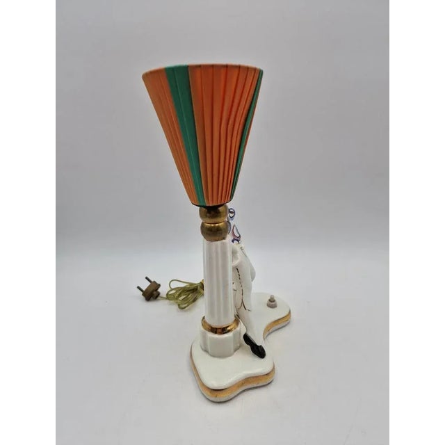 Polish Ceramic Bedside Lamp, 1950s For Sale - Image 4 of 11