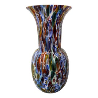 Contemporany Vase in Murrine Murano Glass from Simoeng For Sale
