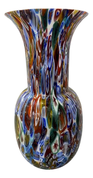 Contemporany Vase in Murrine Murano Glass from Simoeng