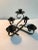 Black Late 20th Century Gothic Style Smooth Cast Iron Candelabra For Sale - Image 8 of 8