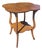 Antique 1880s Four-Leaf Clover Side Table Quater Sawn Oak For Sale