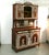 Beautiful antique buffet in solid oak with cream-and-white appliqués from around 1900, wilhelminian / art nouveau period....