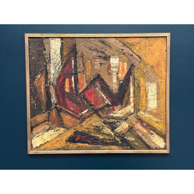 Kenneth Larsson, Composition, 1960s, Oil on Panel For Sale - Image 17 of 18