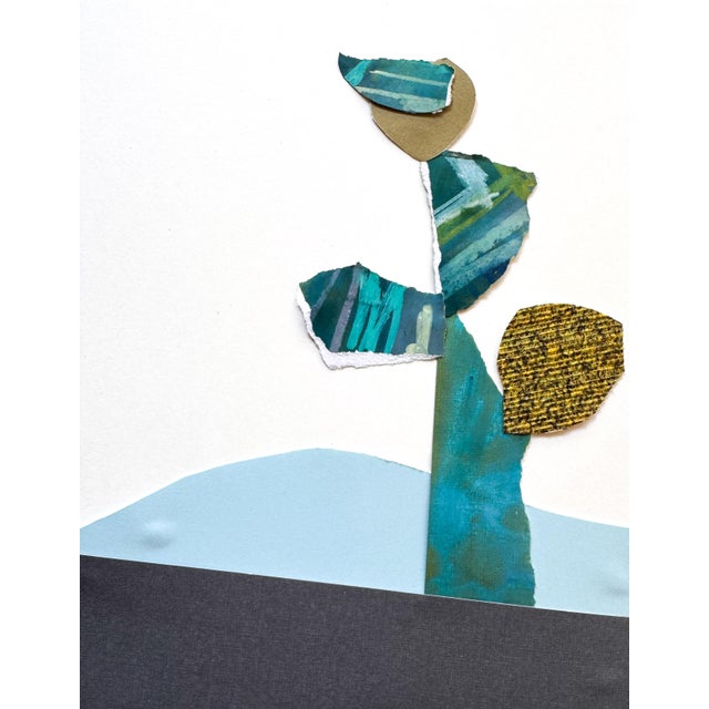 Abstract "Cut to the Feeling 2" Original Framed Collage on Paper by Zac Woodiel For Sale - Image 3 of 12