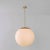 Glass globe opal 60 pendant light by schwung dimensions: w 60 x d 60 x h 125 cm materials: natural brass, hand blown glass...
