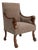 Empire Carved Upholstered Armchair France Early 19th Century For Sale