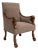 Empire Carved Upholstered Armchair, Neoclassical Style, France, Circa 1820 For Sale