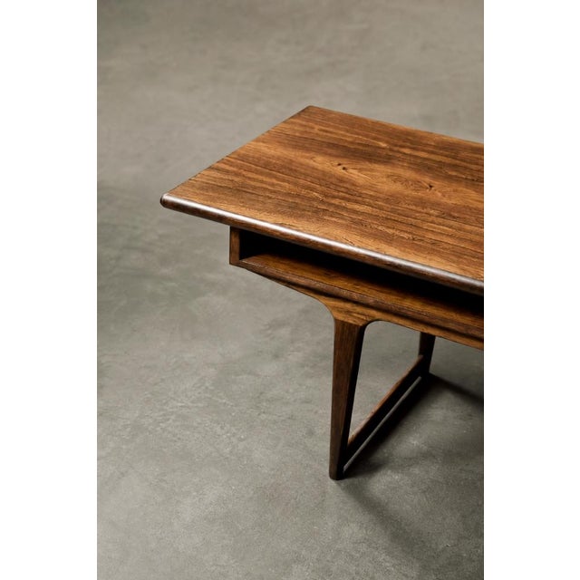 Mid-Century Modern Danish Rosewood Coffee Table with Shelf, 1960s For Sale - Image 15 of 18