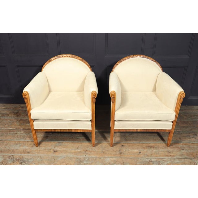 Set of French Art Deco Armchairs by Paul Follot, 1925 For Sale - Image 11 of 18