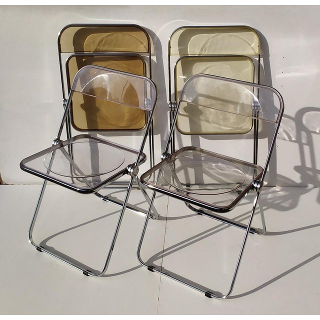 Metal Plia Chairs from Kartell, 1970s, Set of 4 For Sale - Image 7 of 10