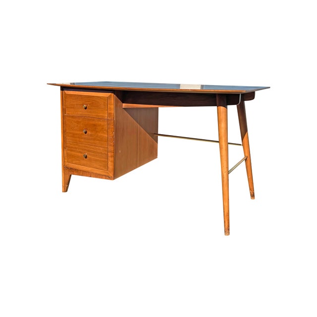 Vintage Mid Century Modern Designer Desk in Paul McCobb Style For Sale - Image 10 of 10