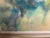 Late 20th Century Original Signed Watercolor Floral Still Life Painting Framed Mid Century Modern For Sale - Image 6 of 7