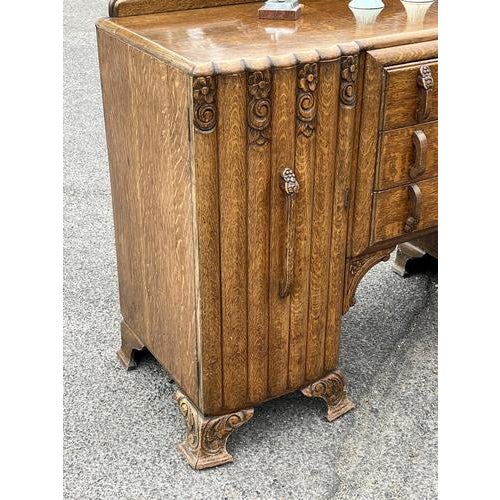 Art Deco Oak Sideboard, 1930s For Sale - Image 11 of 18