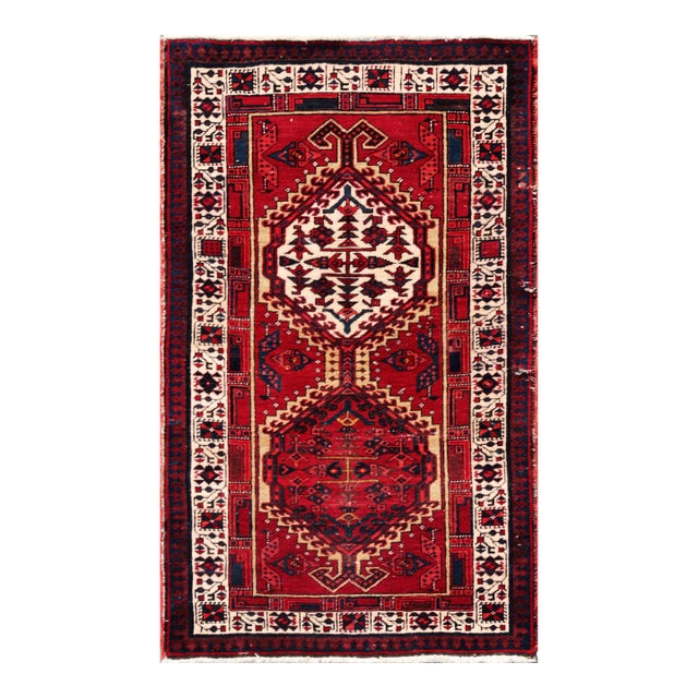 Pasargad Home Vintage Serab Camel Wool Area Rug, 3' 1'' X 5' 3'' For Sale