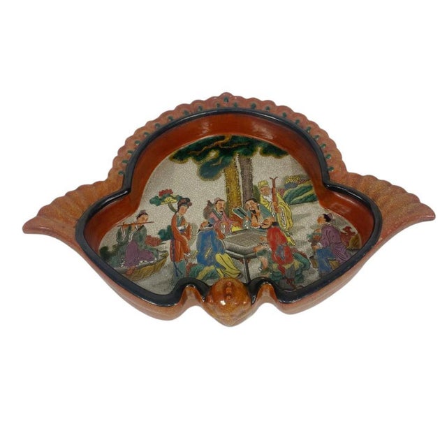 Meiji Japanese Satsuma Porcelain Dish in Ceramic For Sale - Image 13 of 13