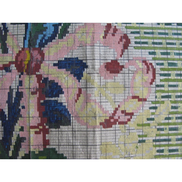 Paper Antique French Textile Design For Sale - Image 7 of 8