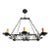 Antique French Wrought Iron Chandelier Circa 1920’s For Sale